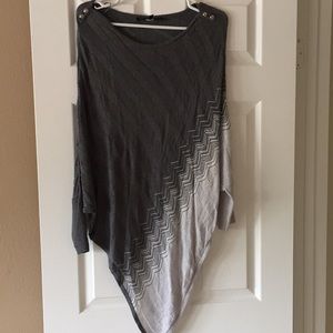 White House black market asymmetrical poncho